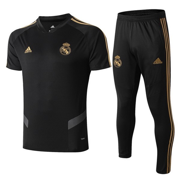 Entrenamiento Real Madrid Conjunto Completo 2019-2020 Negro Amarillo